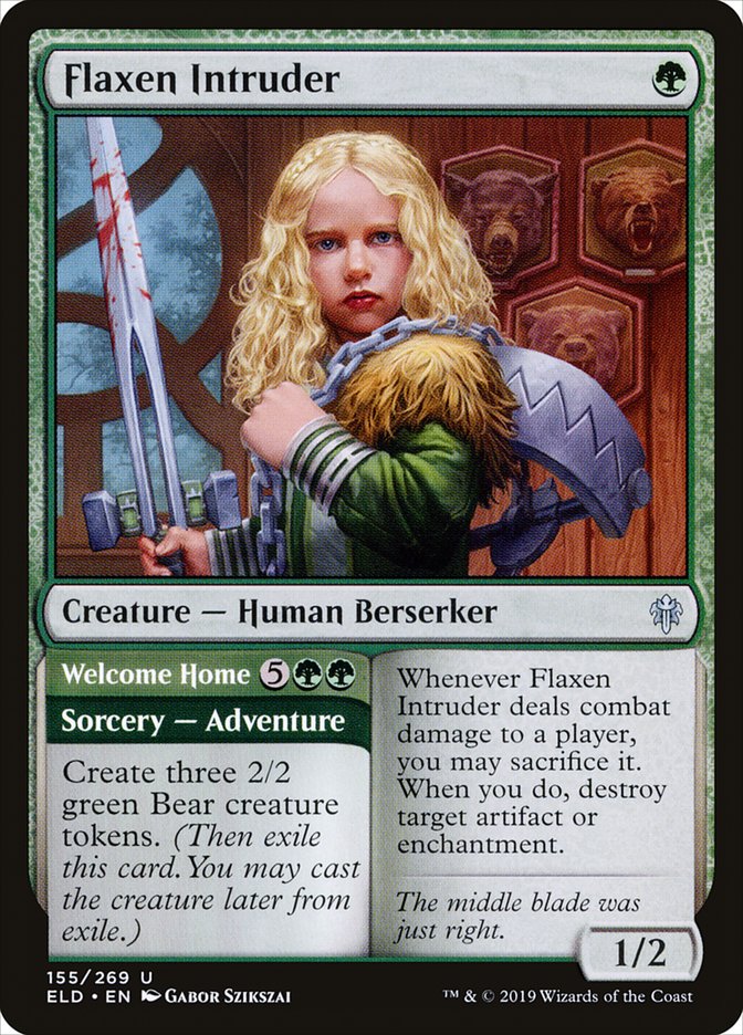Flaxen Intruder // Welcome Home [Throne of Eldraine] | GnG Games