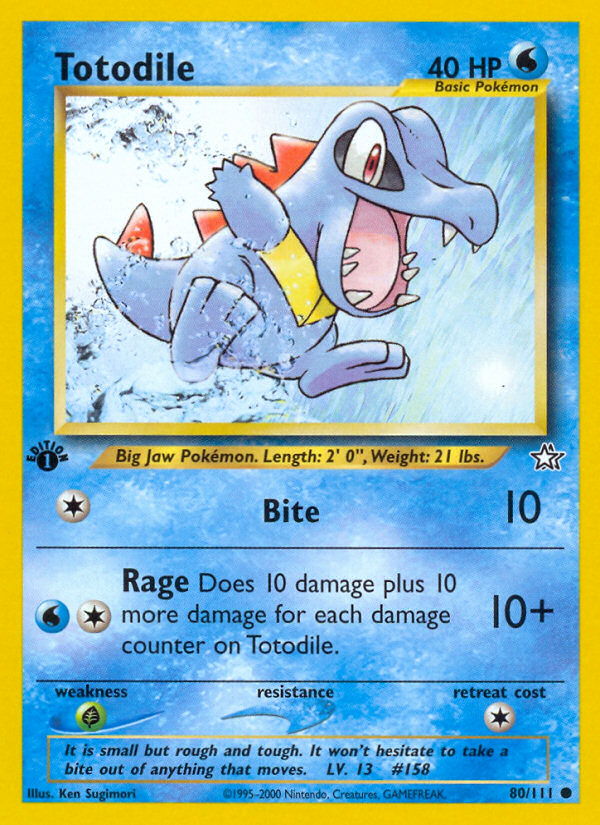 Totodile (80/111) [Neo Genesis 1st Edition] | GnG Games