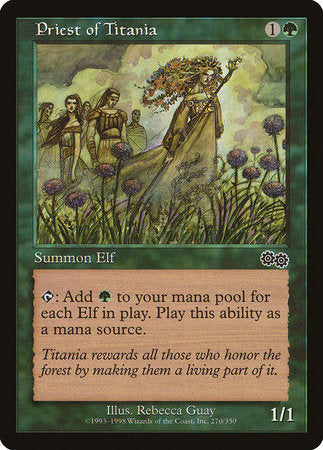 Priest of Titania [Urza's Saga] | GnG Games