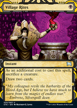 Village Rites (Etched Foil) [Strixhaven Mystical Archive] | GnG Games