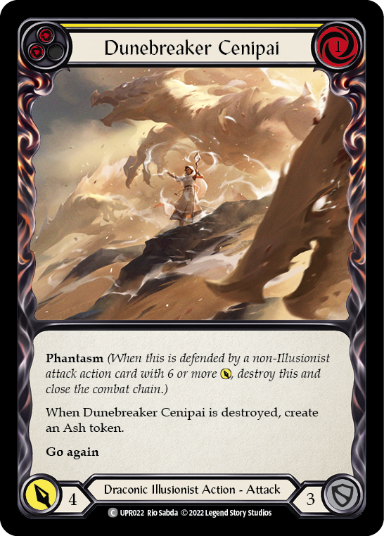 Dunebreaker Cenipai (Yellow) [UPR022] (Uprising)  Rainbow Foil | GnG Games