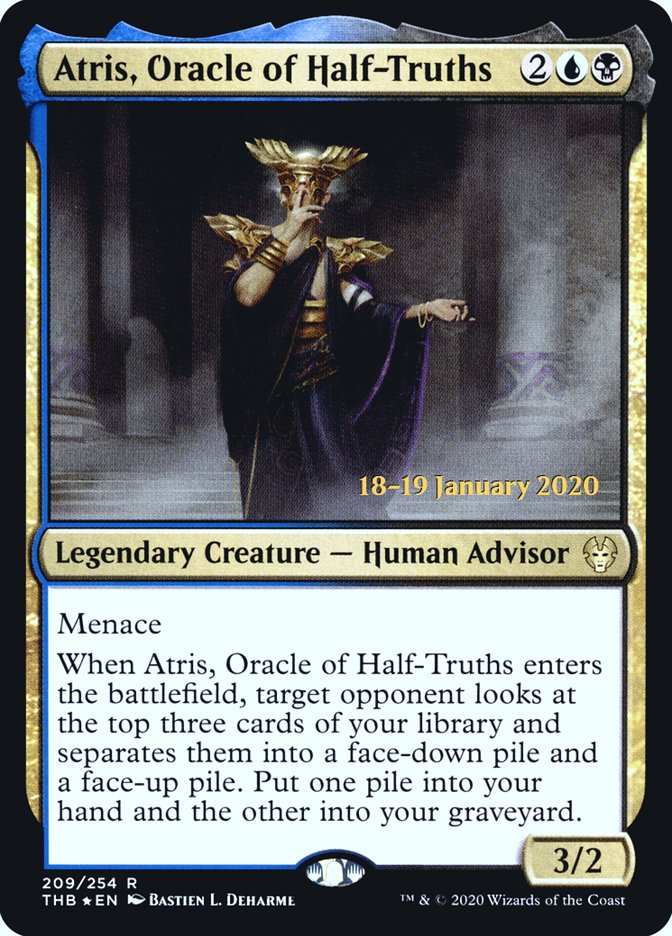 Atris, Oracle of Half-Truths [Theros Beyond Death Prerelease Promos] | GnG Games