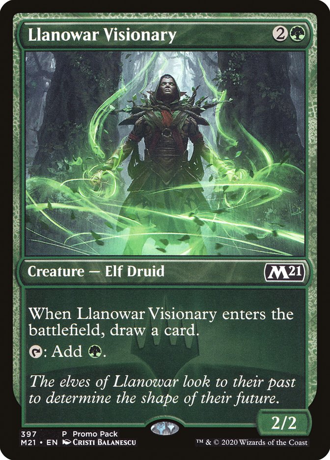 Llanowar Visionary (Promo Pack) [Core Set 2021 Promos] | GnG Games