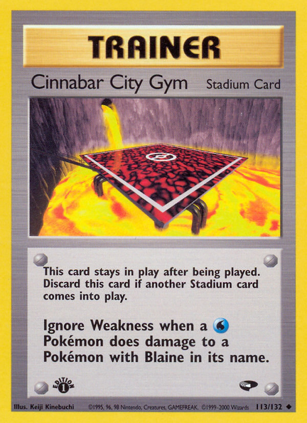 Cinnabar City Gym (113/132) [Gym Challenge 1st Edition] | GnG Games