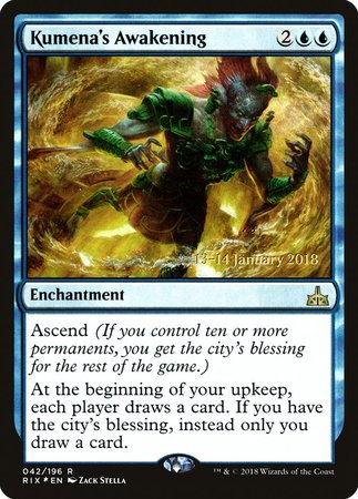 Kumena's Awakening [Rivals of Ixalan Promos] | GnG Games