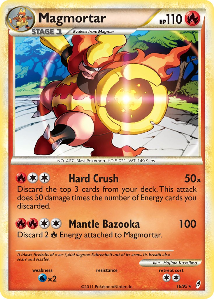 Magmortar (16/95) (Theme Deck Exclusive) [HeartGold & SoulSilver: Call of Legends] | GnG Games