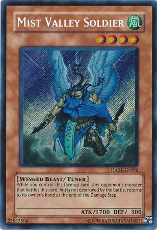 Mist Valley Soldier [HA01-EN006] Secret Rare | GnG Games