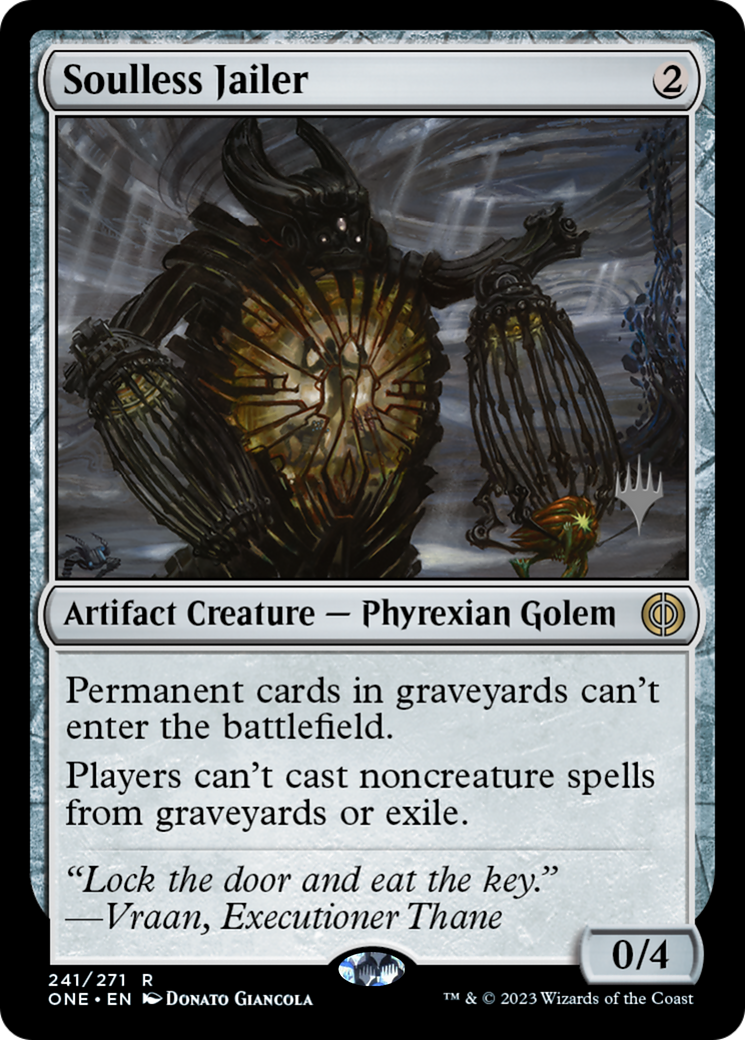 Soulless Jailer (Promo Pack) [Phyrexia: All Will Be One Promos] | GnG Games