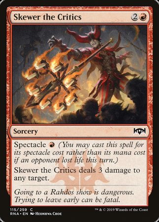 Skewer the Critics [Ravnica Allegiance] | GnG Games