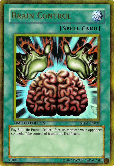 Brain Control [GLD1-EN033] Gold Rare | GnG Games
