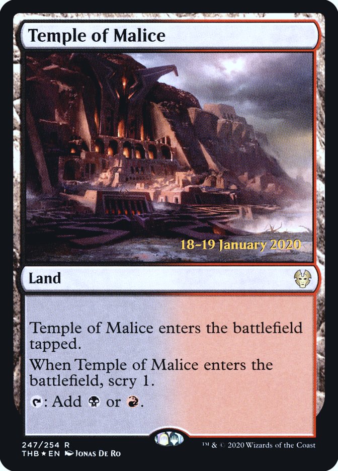 Temple of Malice [Theros Beyond Death Prerelease Promos] | GnG Games