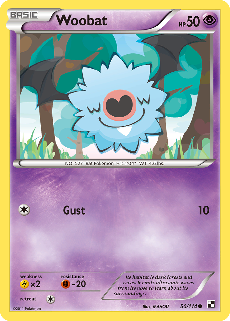 Woobat (50/114) [Black & White: Base Set] | GnG Games