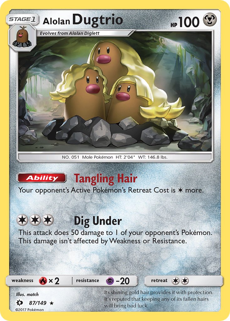 Alolan Dugtrio (87/149) (Cosmos Holo) (Blister Exclusive) [Sun & Moon: Base Set] | GnG Games