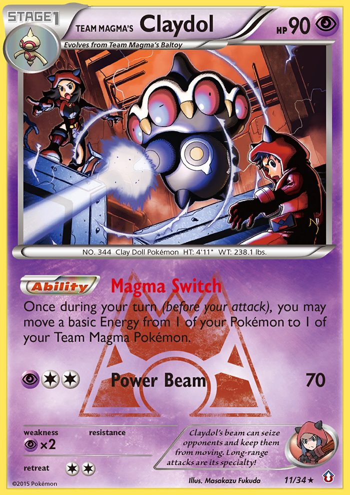 Team Magma's Claydol (11/34) [XY: Double Crisis] | GnG Games