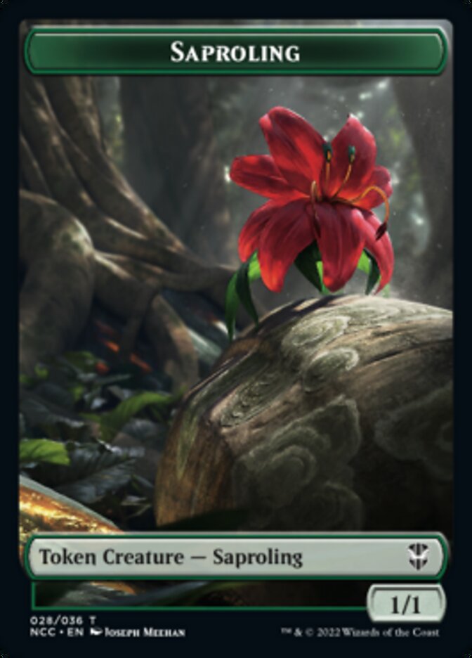 Beast // Saproling Double-sided Token [Streets of New Capenna Commander Tokens] | GnG Games