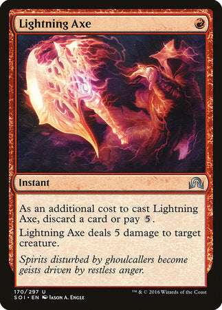 Lightning Axe [Shadows over Innistrad] | GnG Games