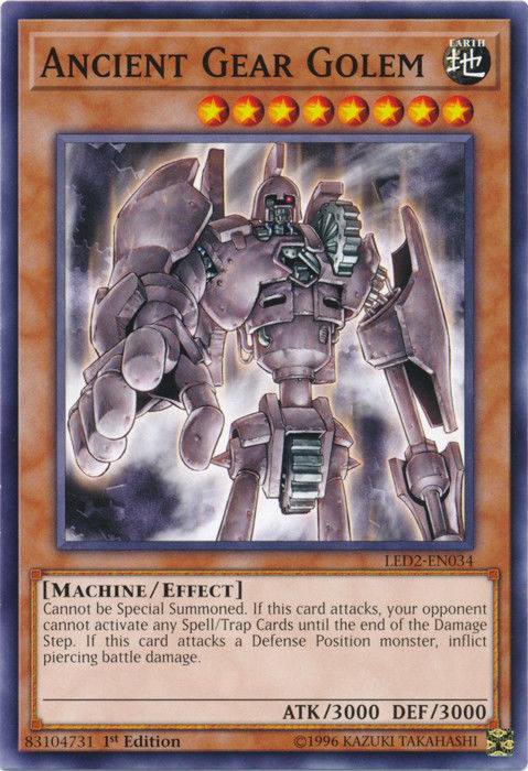 Ancient Gear Golem [LED2-EN034] Common | GnG Games