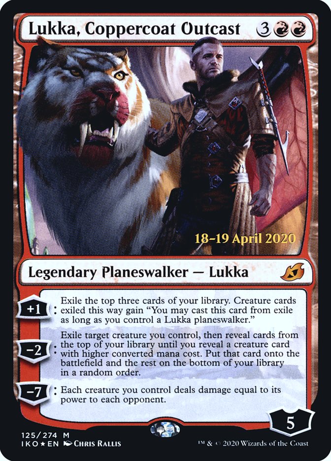 Lukka, Coppercoat Outcast  [Ikoria: Lair of Behemoths Prerelease Promos] | GnG Games