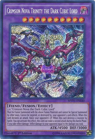 Crimson Nova Trinity the Dark Cubic Lord [MVP1-ENS40] Secret Rare | GnG Games