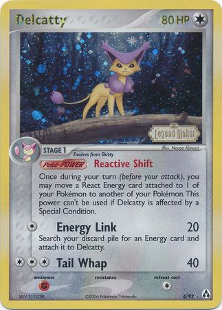 Delcatty (4/92) (Stamped) [EX: Legend Maker] | GnG Games