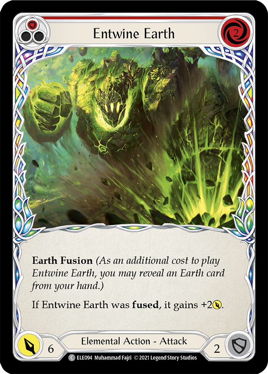 Entwine Earth (Red) [ELE094] (Tales of Aria)  1st Edition Rainbow Foil | GnG Games