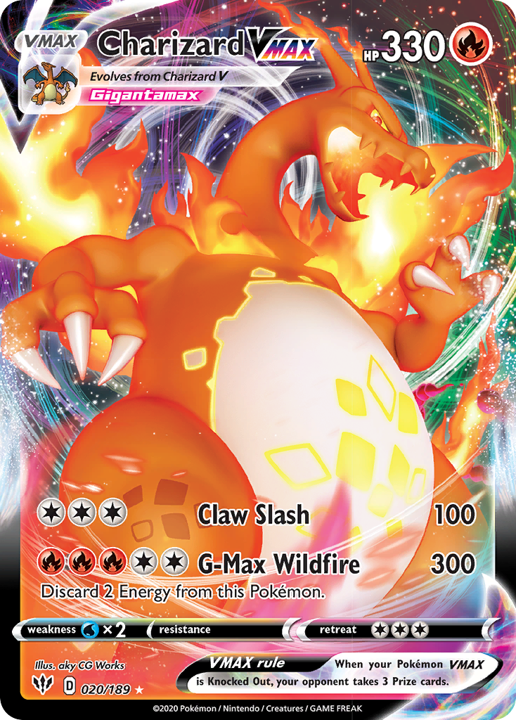 Charizard VMAX (020/189) [Sword & Shield: Darkness Ablaze] | GnG Games