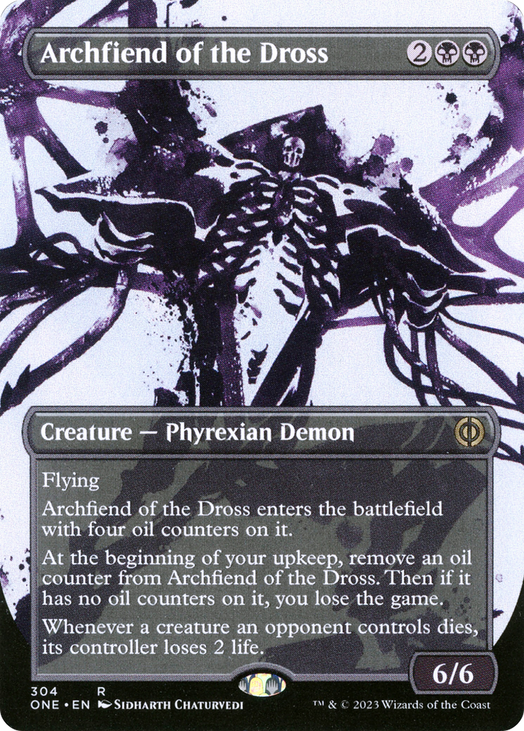 Archfiend of the Dross (Borderless Ichor) [Phyrexia: All Will Be One] | GnG Games