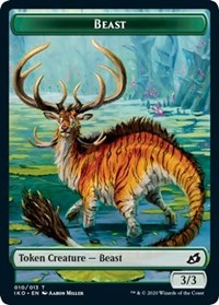 Beast // Human Soldier (005) Double-sided Token [Ikoria: Lair of Behemoths Tokens] | GnG Games