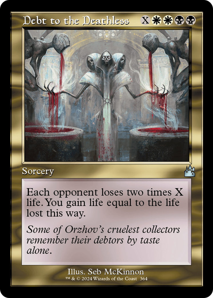 Debt to the Deathless (Retro Frame) [Ravnica Remastered] | GnG Games