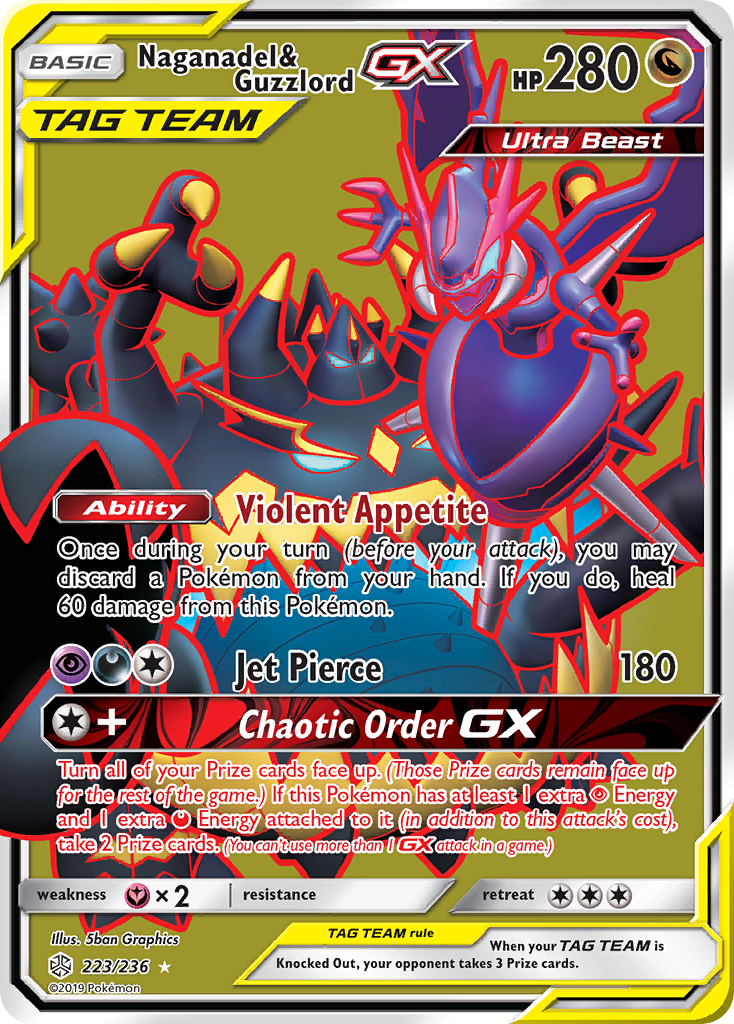 Naganadel & Guzzlord GX (223/236) [Sun & Moon: Cosmic Eclipse] | GnG Games