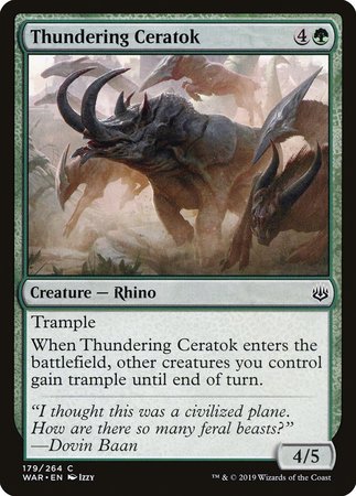 Thundering Ceratok [War of the Spark] | GnG Games