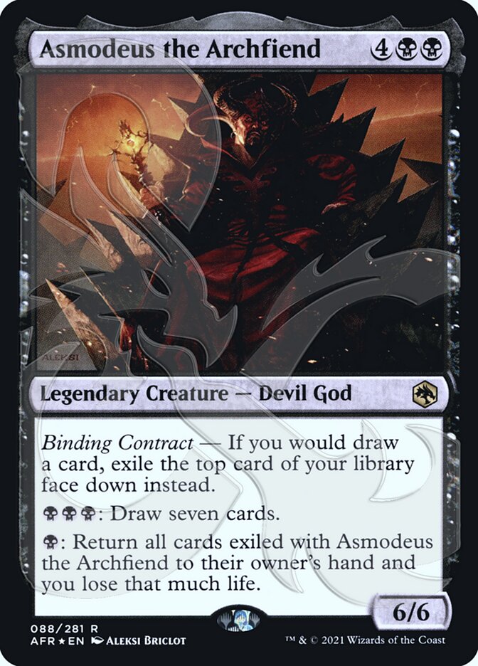 Asmodeus the Archfiend (Ampersand Promo) [Dungeons & Dragons: Adventures in the Forgotten Realms Promos] | GnG Games