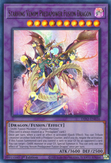 Starving Venom Predapower Fusion Dragon [DIFO-EN036] Ultra Rare | GnG Games