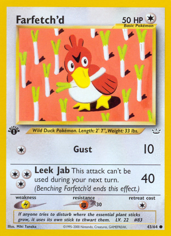 Farfetch'd (43/64) [Neo Revelation 1st Edition] | GnG Games