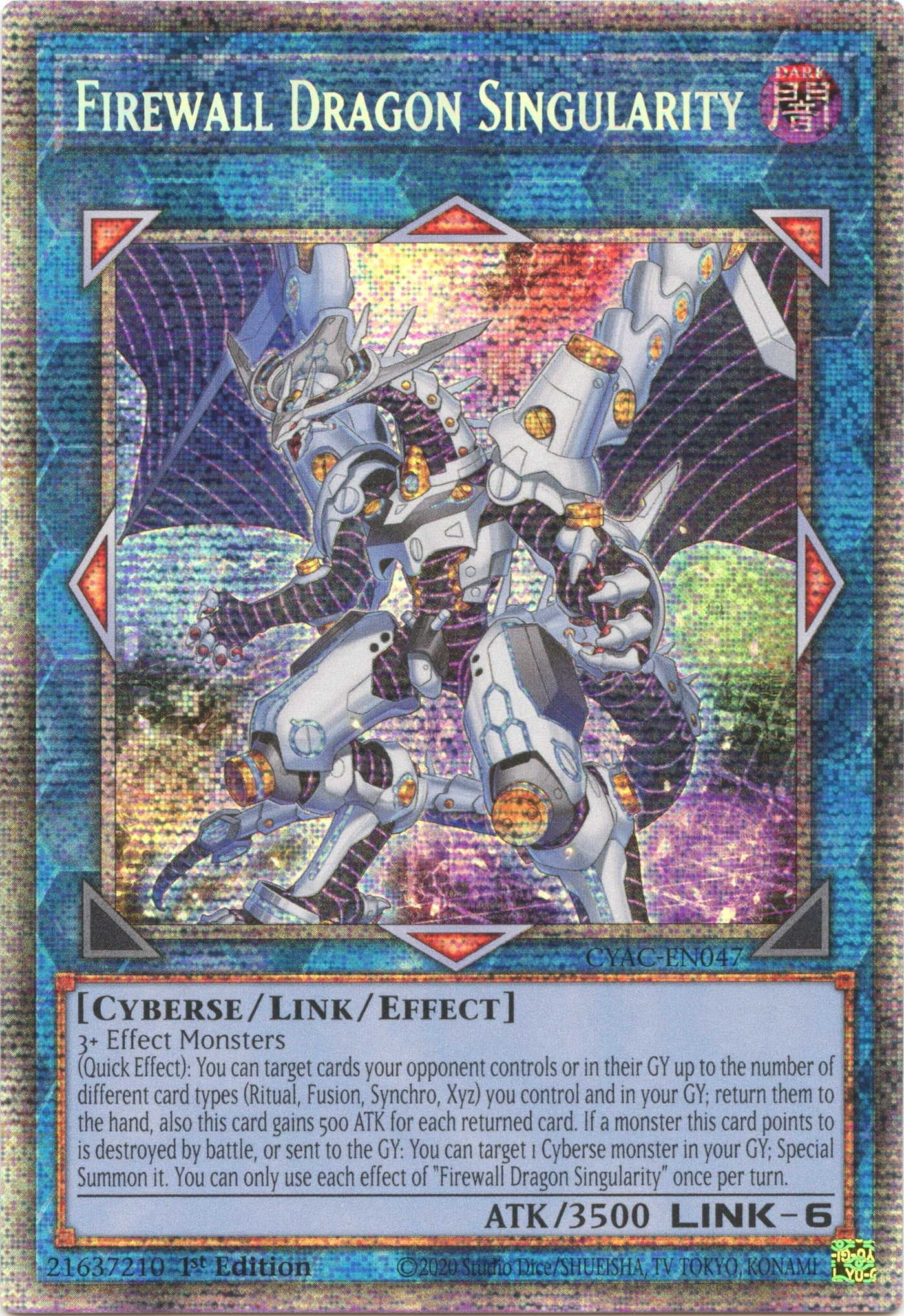 Firewall Dragon Singularity [CYAC-EN047] Starlight Rare | GnG Games