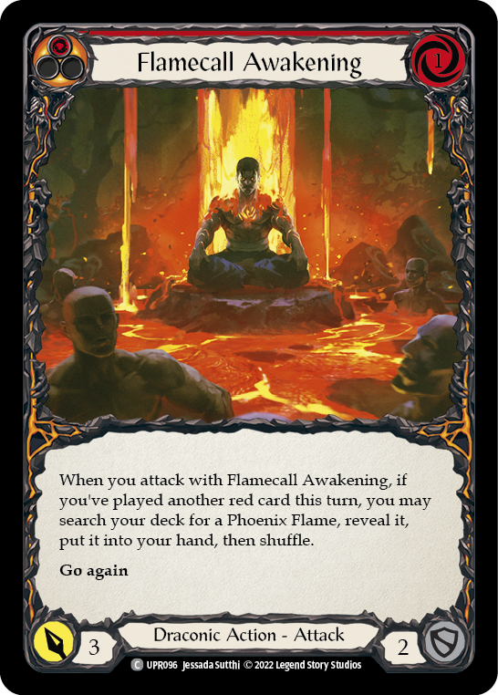 Flamecall Awakening [UPR096] (Uprising)  Rainbow Foil | GnG Games