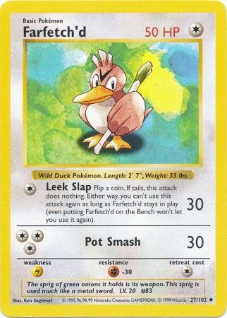 Farfetch'd (27/102) [Base Set Shadowless Unlimited] | GnG Games