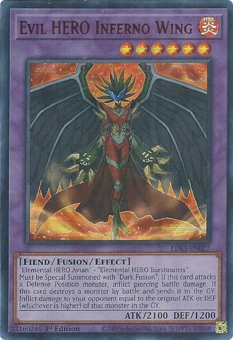 Evil HERO Inferno Wing (Red) [LDS3-EN027] Ultra Rare | GnG Games
