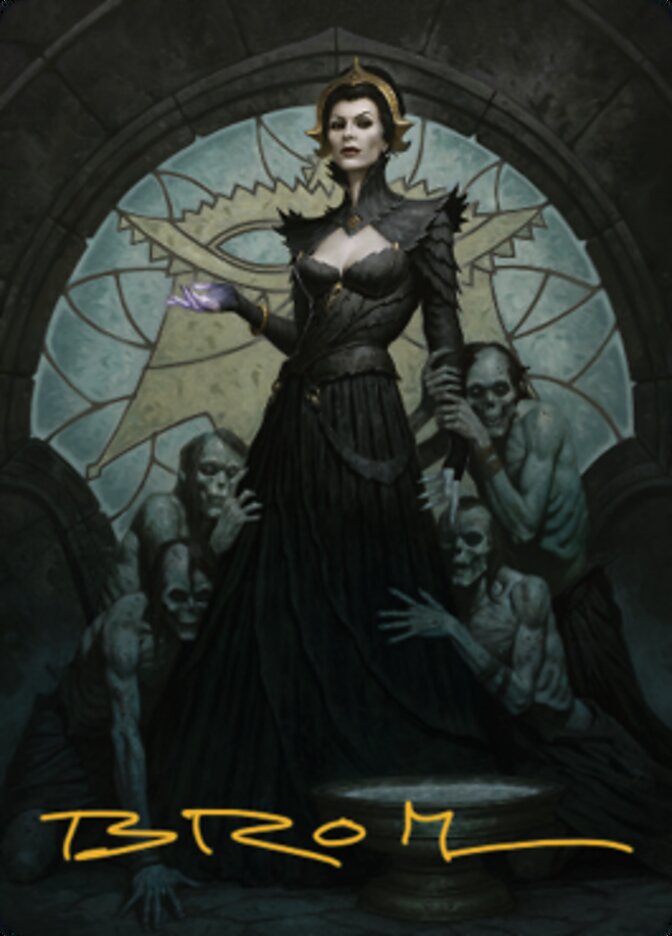 Liliana of the Veil Art Card (Gold-Stamped Signature) [Dominaria United Art Series] | GnG Games