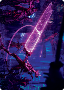 Enormous Energy Blade Art Card [Kamigawa: Neon Dynasty Art Series] | GnG Games
