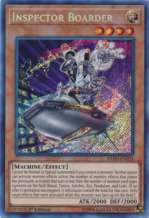 Inspector Boarder [EXFO-EN035] Secret Rare | GnG Games