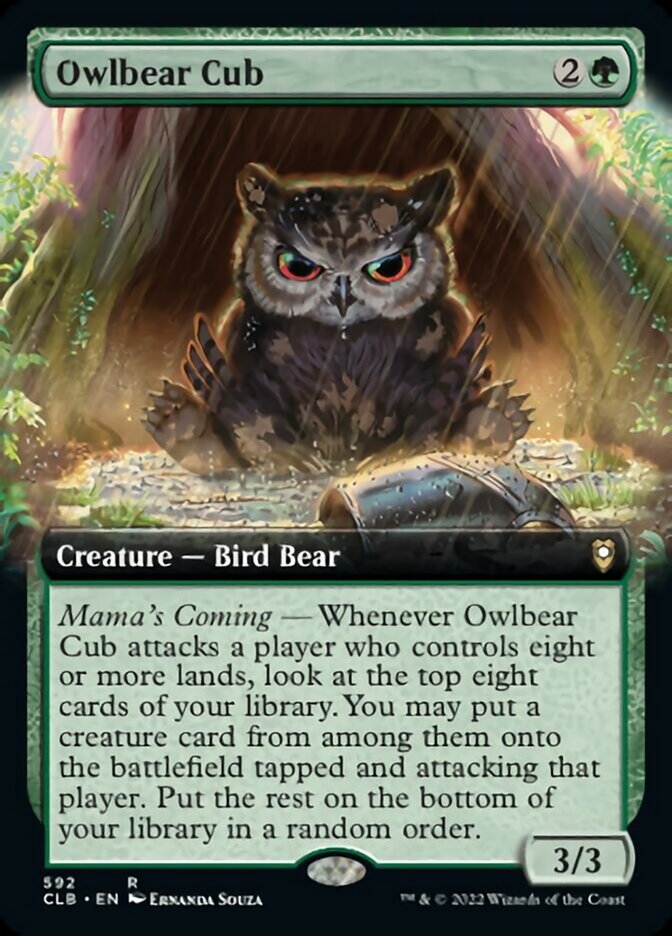 Owlbear Cub (Extended Art) [Commander Legends: Battle for Baldur's Gate] | GnG Games