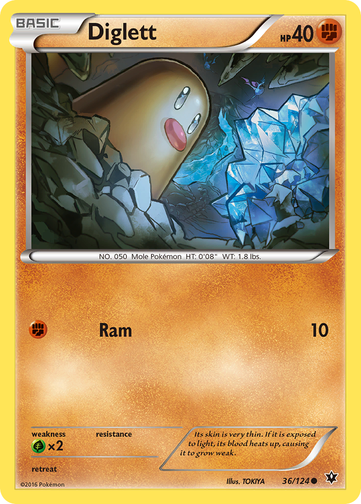 Diglett (36/124) [XY: Fates Collide] | GnG Games