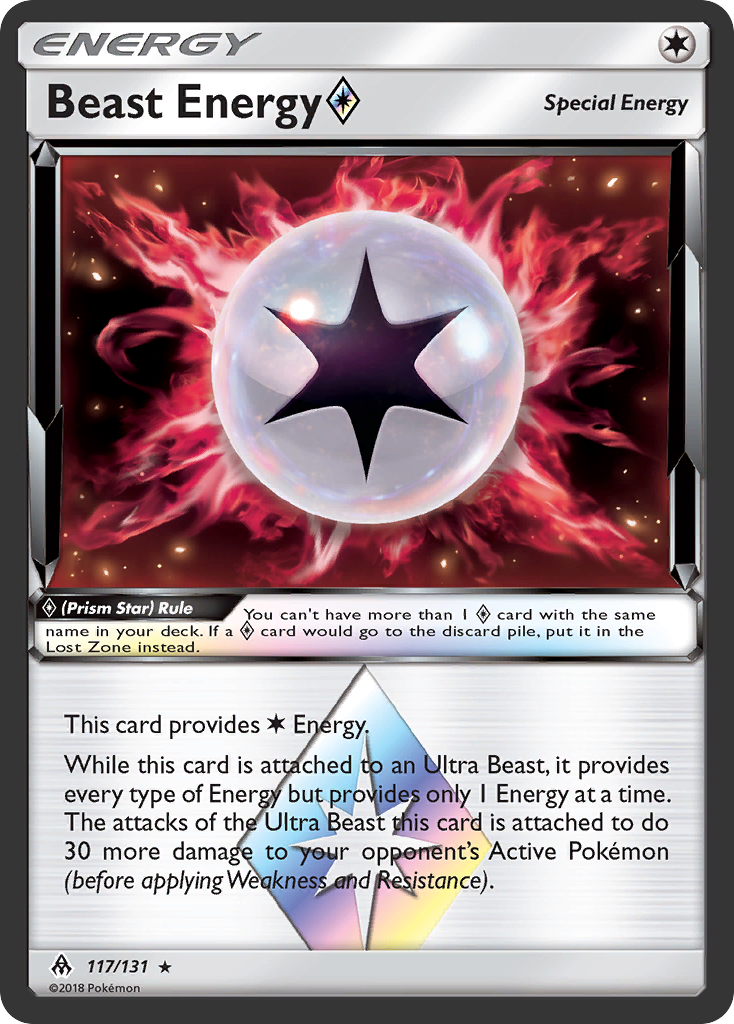 Beast Energy (117/131) (Prism Star) [Sun & Moon: Forbidden Light] | GnG Games