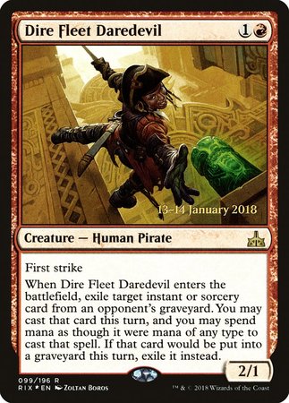 Dire Fleet Daredevil [Rivals of Ixalan Promos] | GnG Games