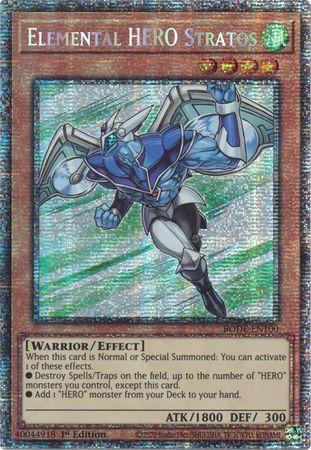 Elemental HERO Stratos [BODE-EN100] Starlight Rare | GnG Games