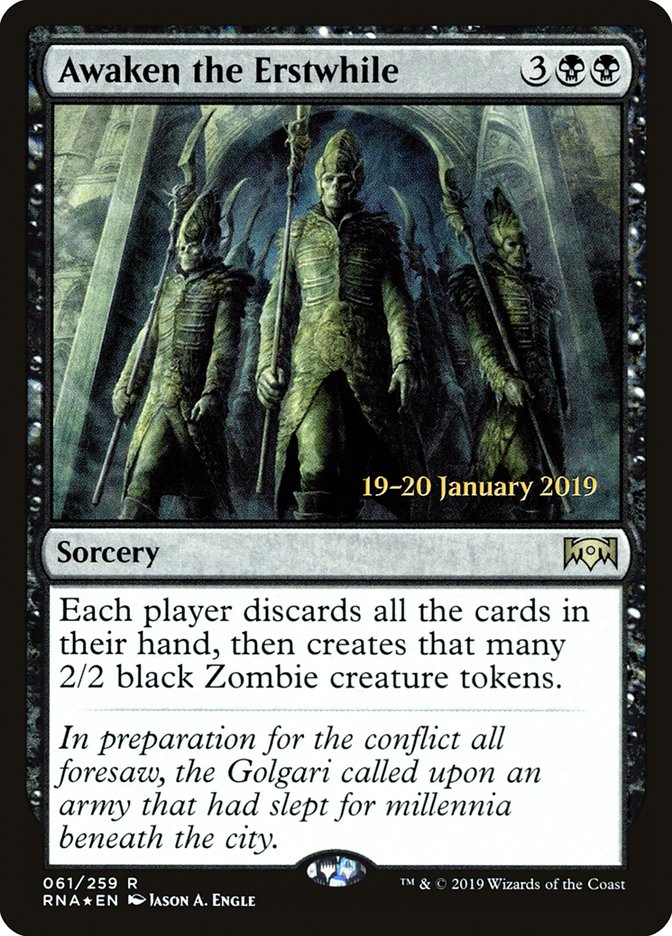 Awaken the Erstwhile [Ravnica Allegiance Prerelease Promos] | GnG Games