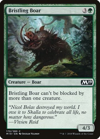 Bristling Boar [Core Set 2019] | GnG Games