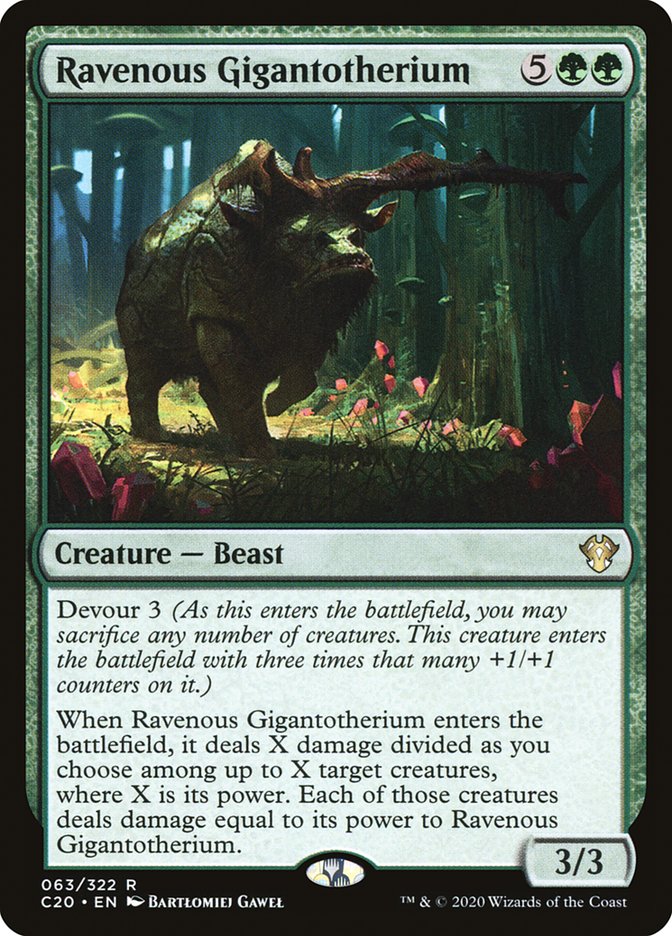 Ravenous Gigantotherium [Commander 2020] | GnG Games