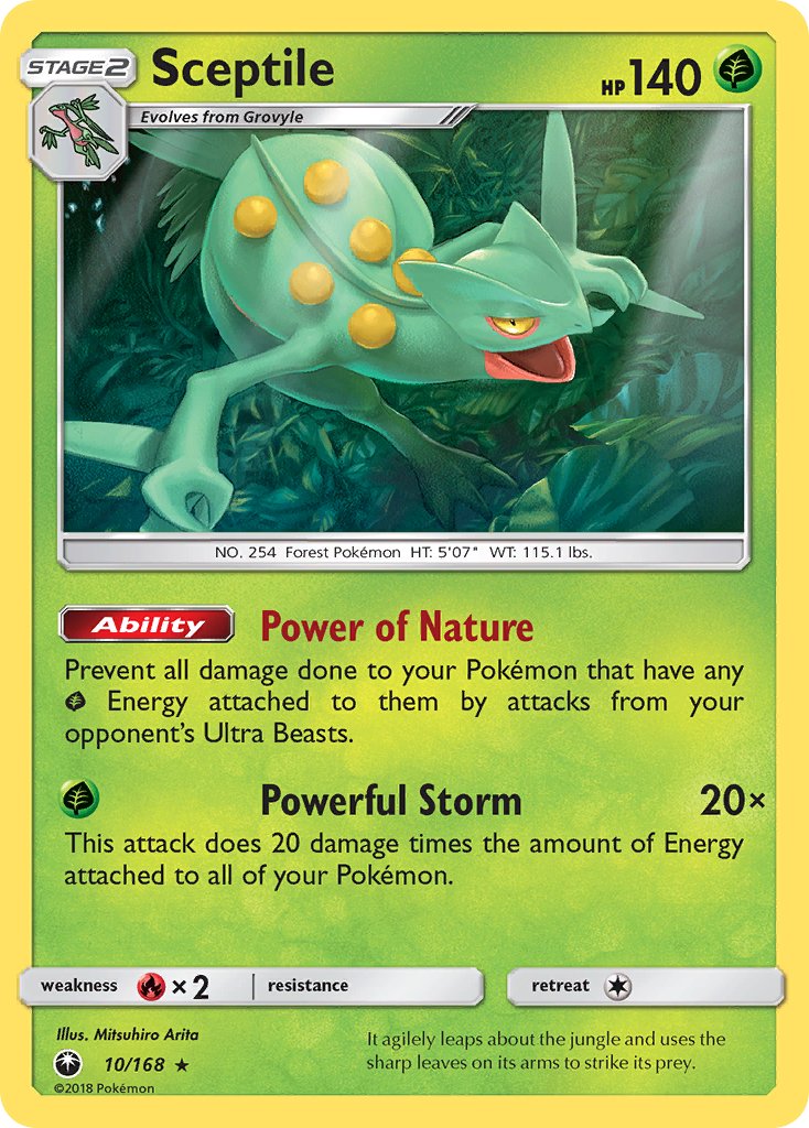 Sceptile (10/168) (Theme Deck Exclusive) [Sun & Moon: Celestial Storm] | GnG Games